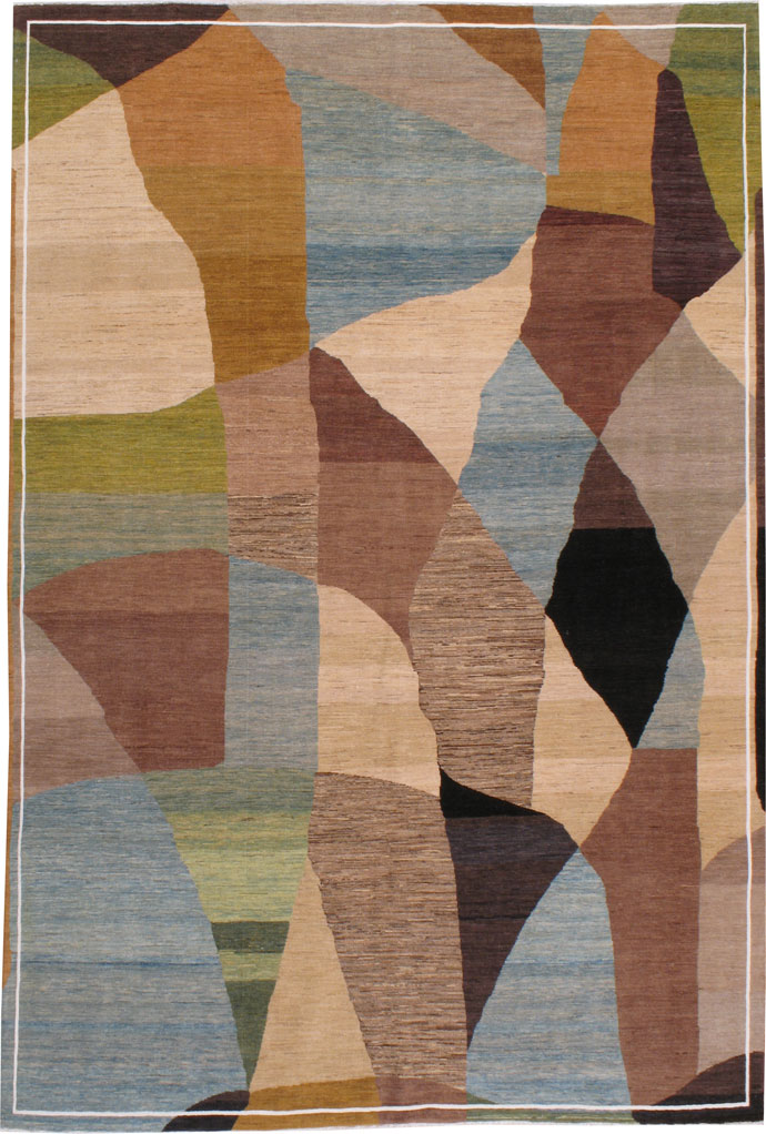 Tabriz Modernist Carpet, No.20223 - Galerie Shabab