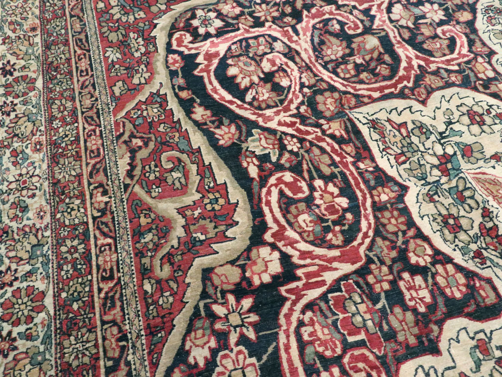 Antique Lavar Kerman Carpet, No.20226 - Galerie Shabab