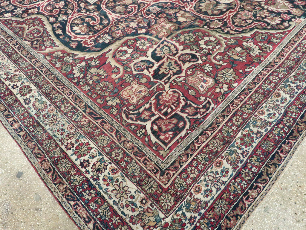 Antique Lavar Kerman Carpet, No.20226 - Galerie Shabab