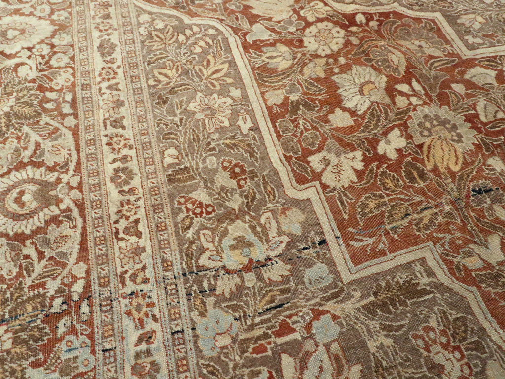 Antique Tabriz Hagi Jalili Carpet, No.20236 - Galerie Shabab