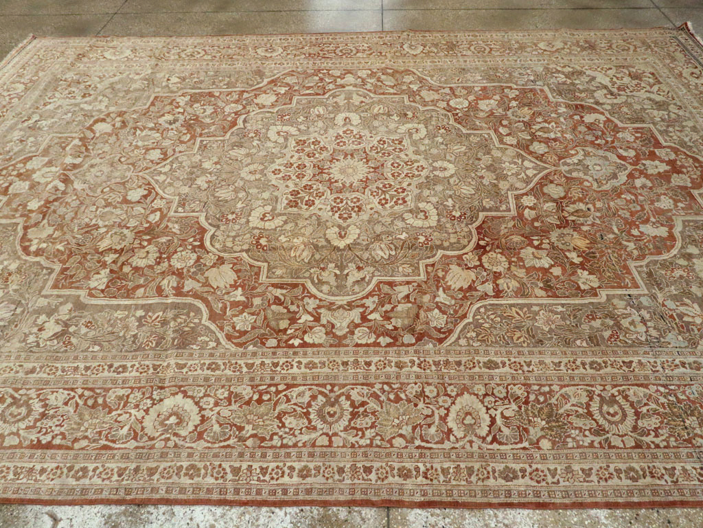 Antique Tabriz Hagi Jalili Carpet, No.20236 - Galerie Shabab