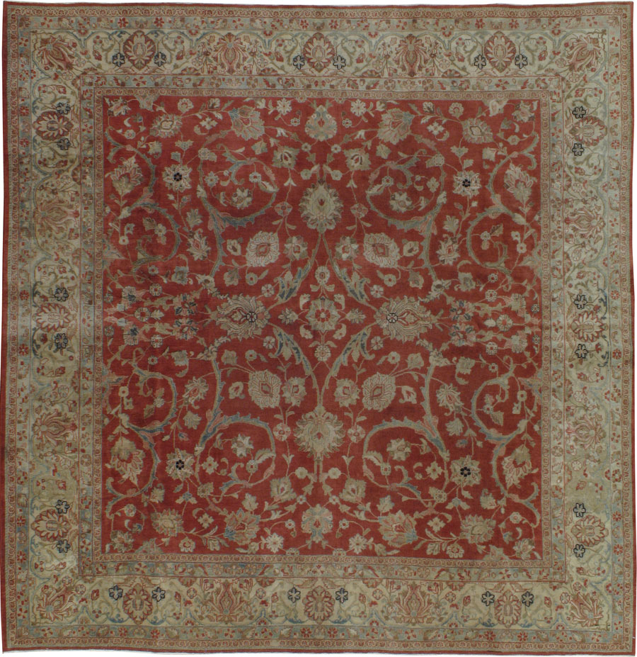 Antique Sarouk Square Carpet, No.20258 - Galerie Shabab