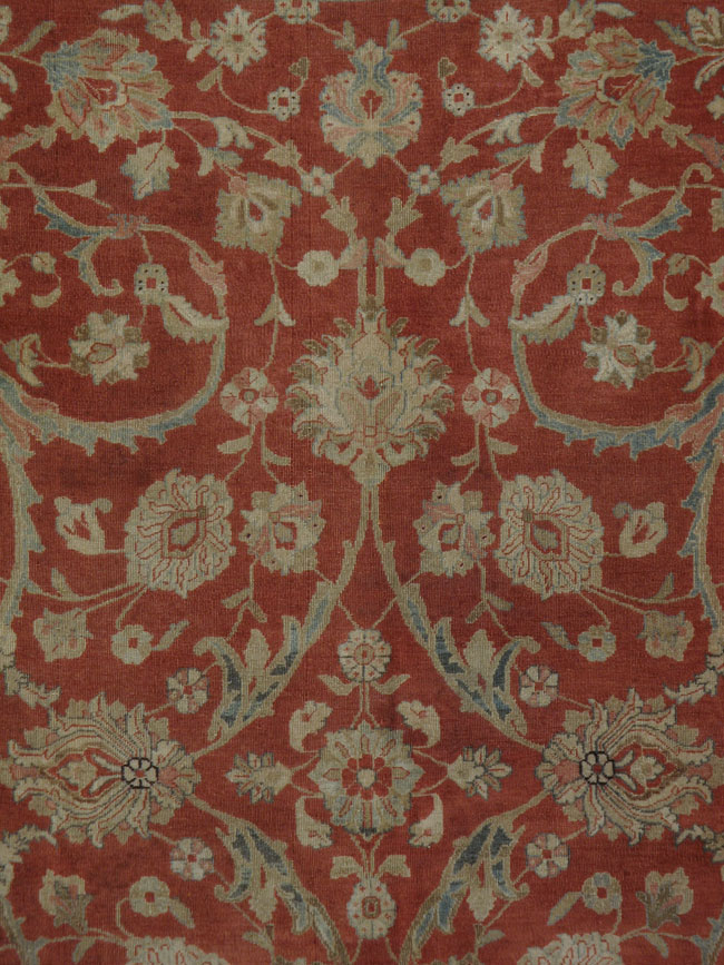 Antique Sarouk Square Carpet, No.20258 - Galerie Shabab