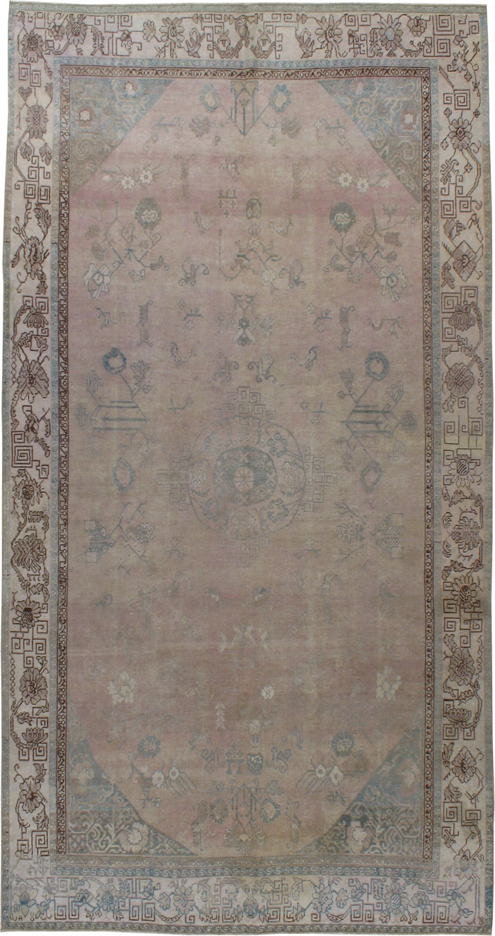 Vintage East Turkestan Khotan Carpet, No.20274 - Galerie Shabab