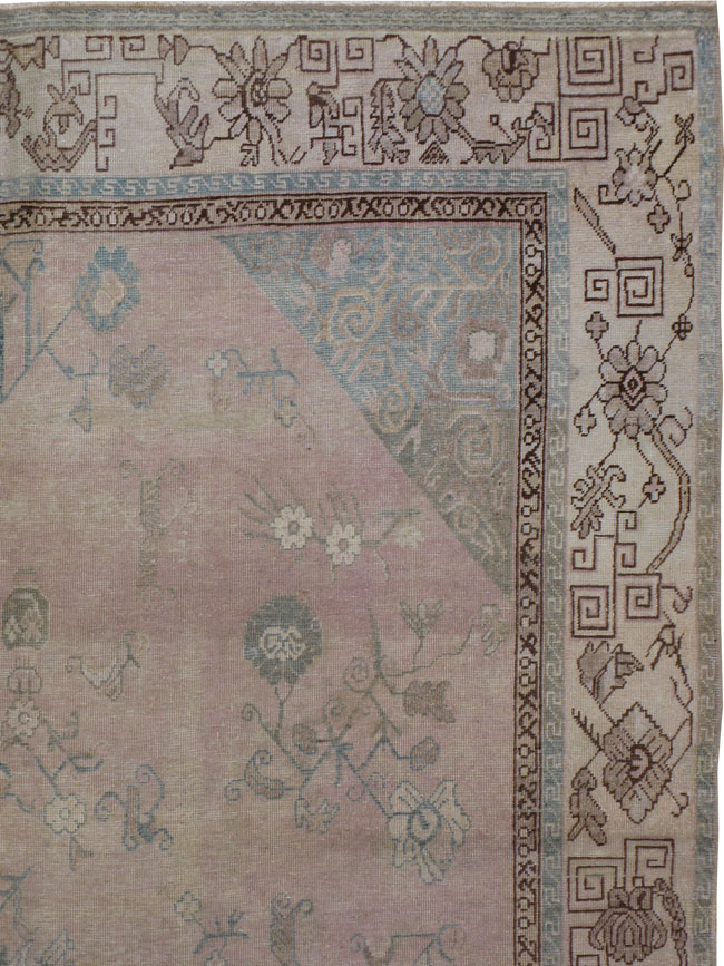 Vintage East Turkestan Khotan Carpet, No.20274 - Galerie Shabab