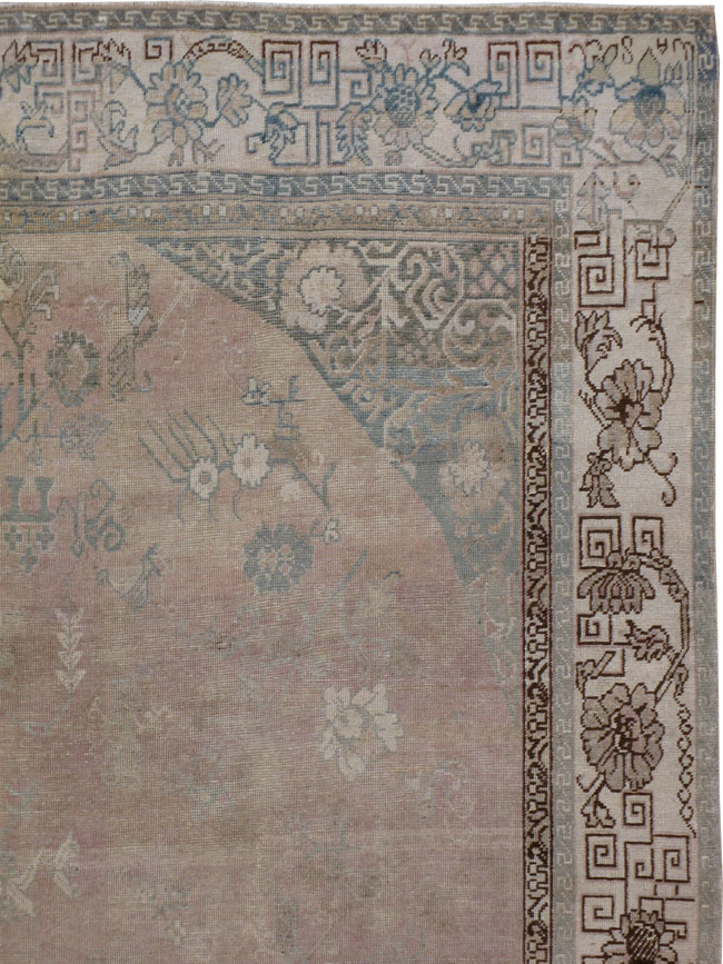 Vintage East Turkestan Khotan Carpet, No.20274 - Galerie Shabab