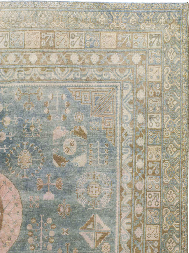 Antique East Turkestan Khotan Gallery Carpet, No.20277 - Galerie Shabab