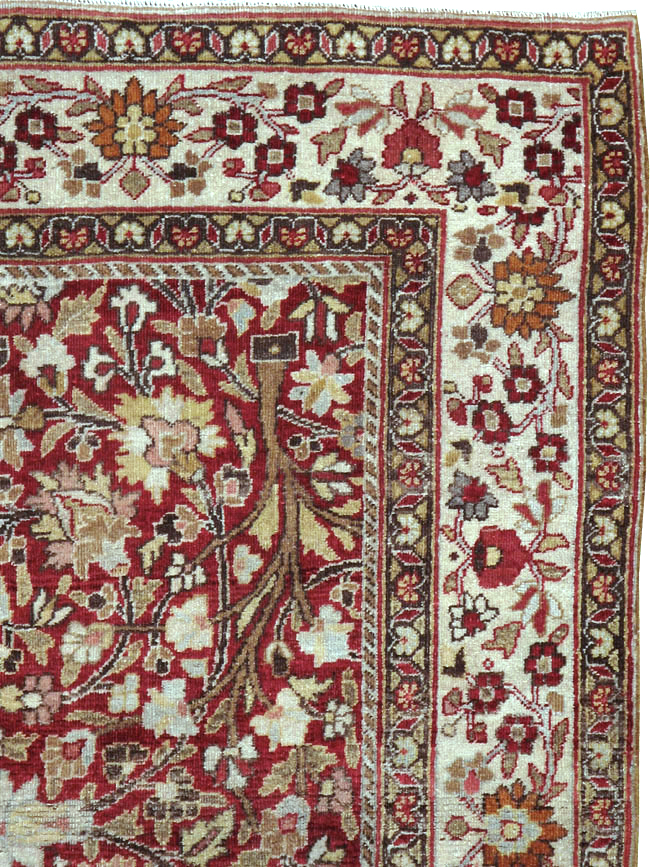 Vintage Persian Mashad Square Carpet, No.20328 - Galerie Shabab