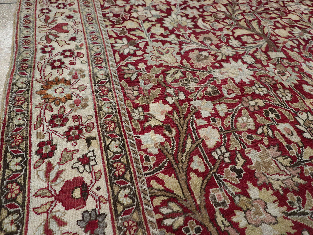 Vintage Persian Mashad Square Carpet, No.20328 - Galerie Shabab