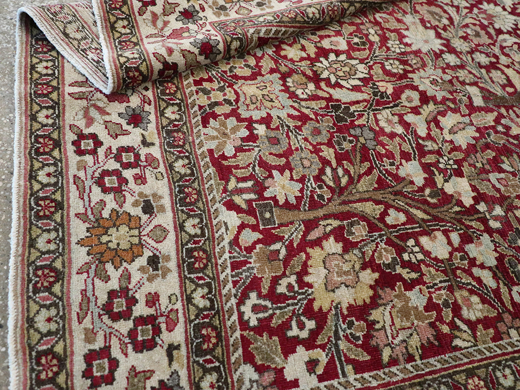 Vintage Persian Mashad Square Carpet, No.20328 - Galerie Shabab