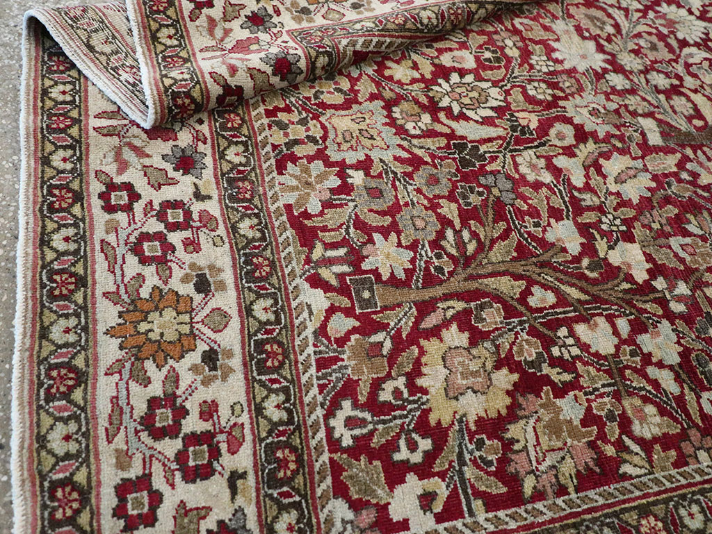 Vintage Persian Mashad Square Carpet, No.20328 - Galerie Shabab