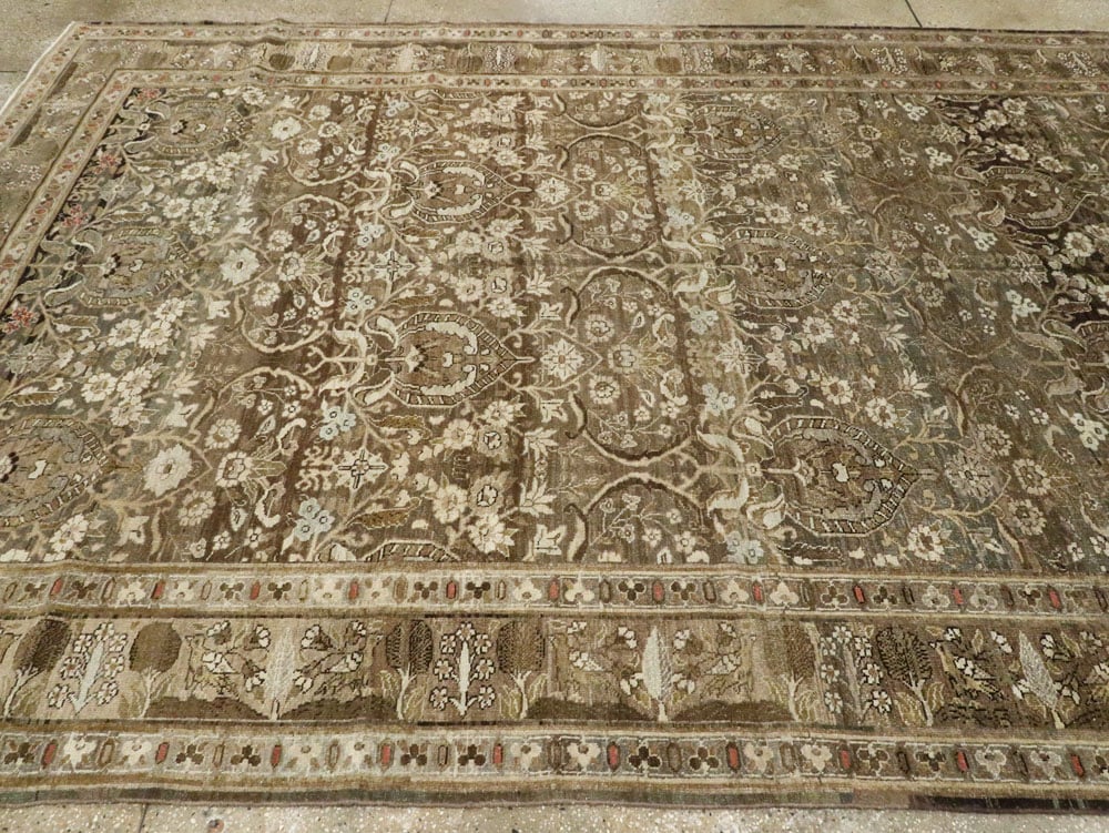 Antique Persian Tabriz Carpet, No.20330 - Galerie Shabab