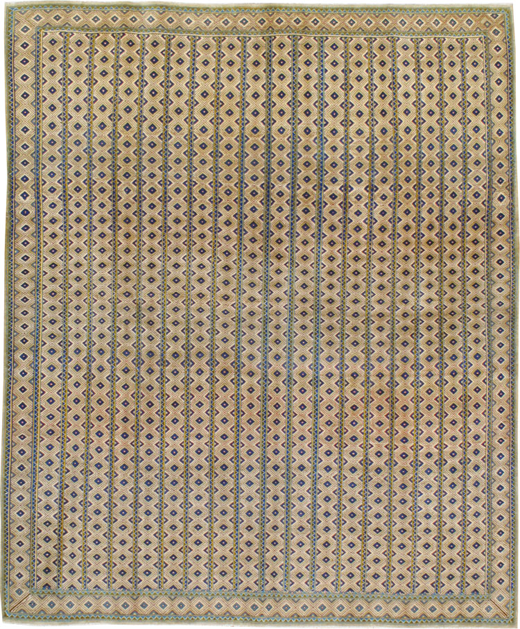 Vintage Persian Kashan Modernist Carpet, No.20334 - Galerie Shabab