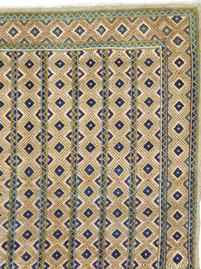 Vintage Persian Kashan Modernist Carpet, No.20334 - Galerie Shabab