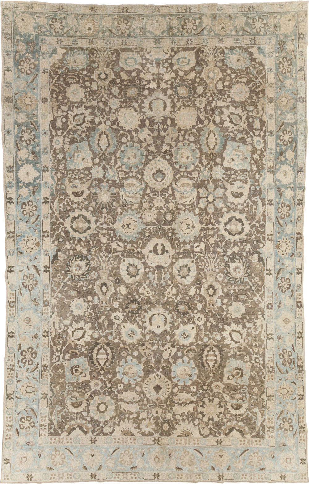 Antique Persian Tabriz Large Room Size Carpet, No.20335 - Galerie Shabab