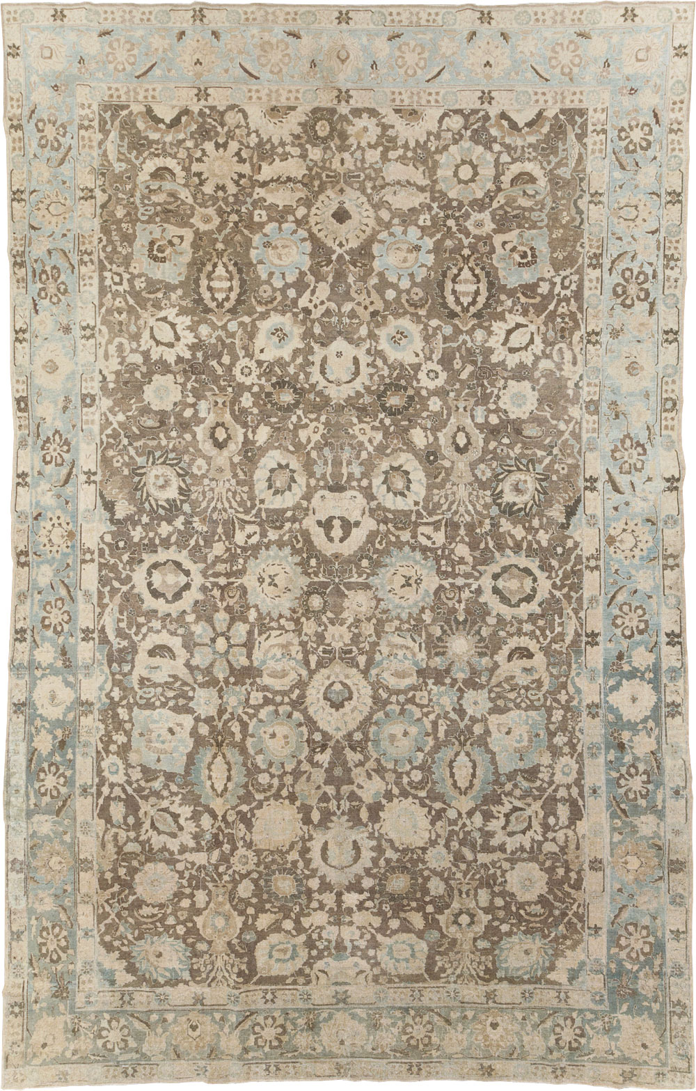 Antique Persian Tabriz Large Room Size Carpet, No.20335 - Galerie Shabab