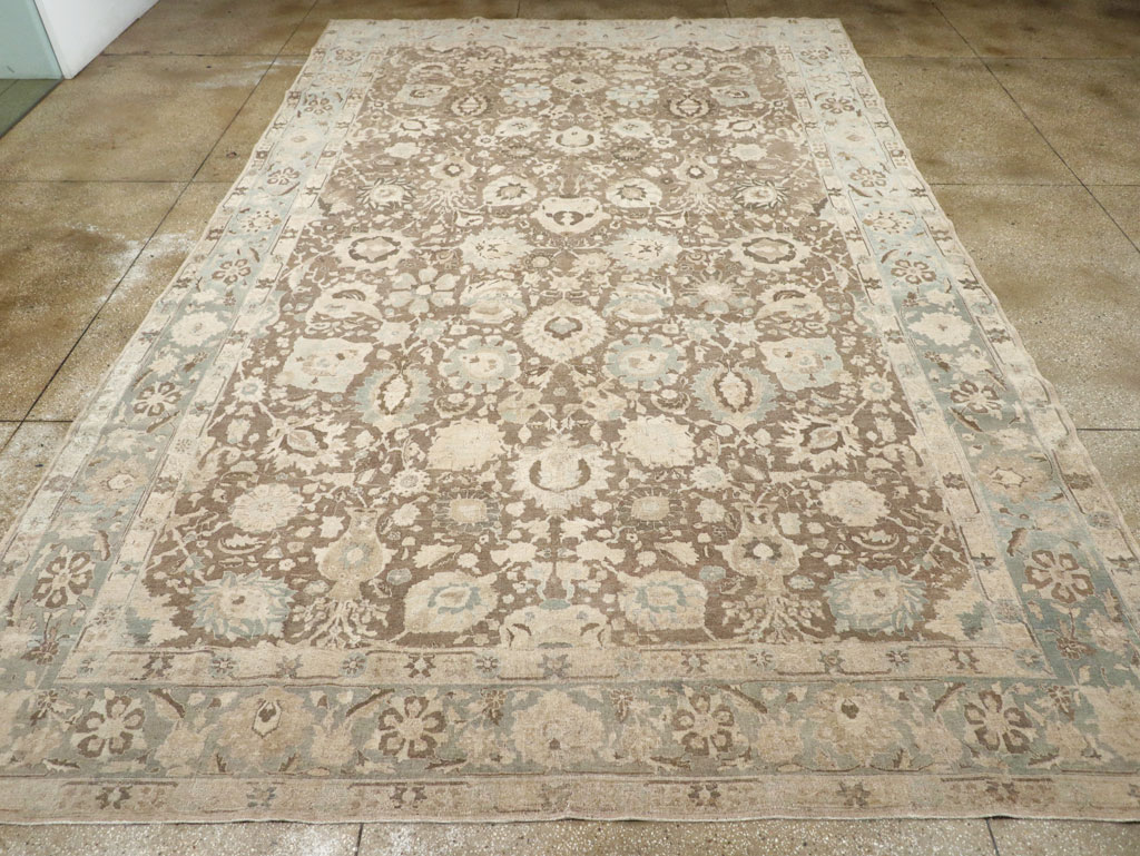 Antique Persian Tabriz Large Room Size Carpet, No.20335 - Galerie Shabab