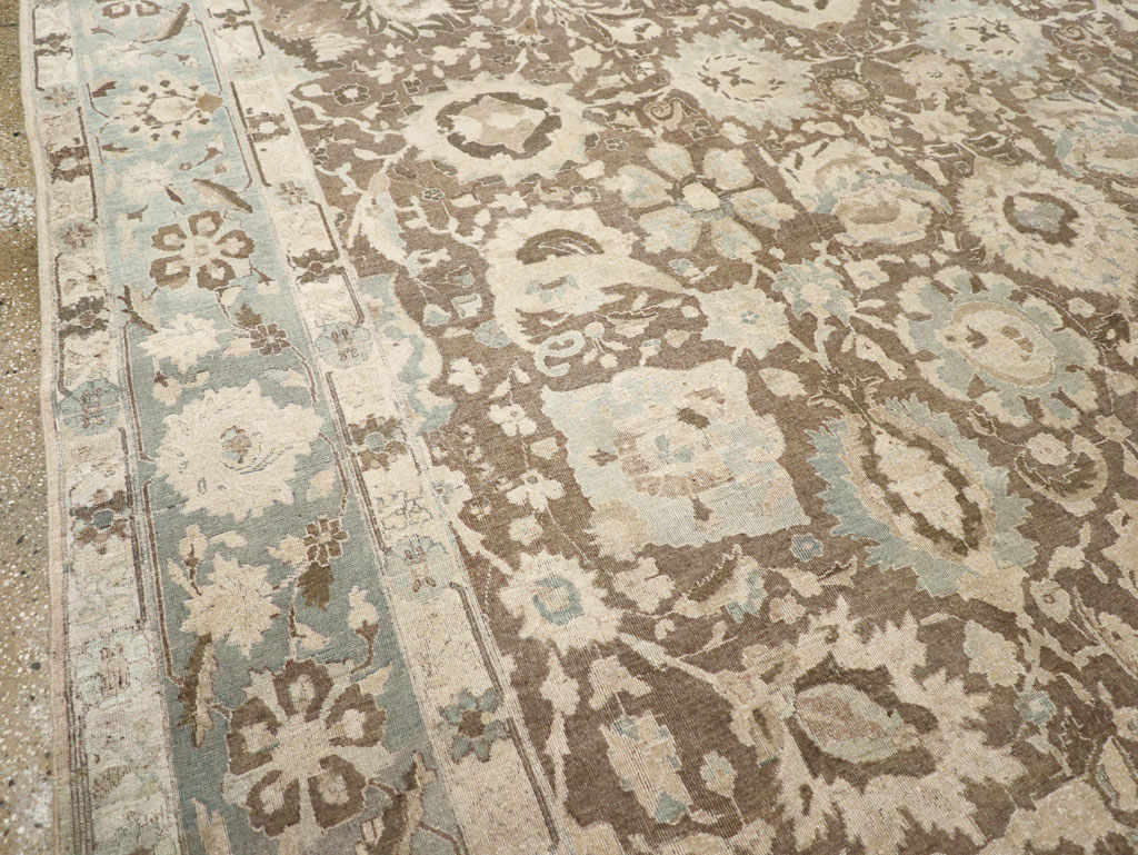 Antique Persian Tabriz Large Room Size Carpet, No.20335 - Galerie Shabab