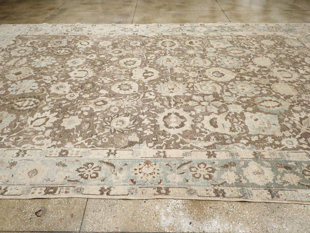 Antique Persian Tabriz Large Room Size Carpet, No.20335 - Galerie Shabab
