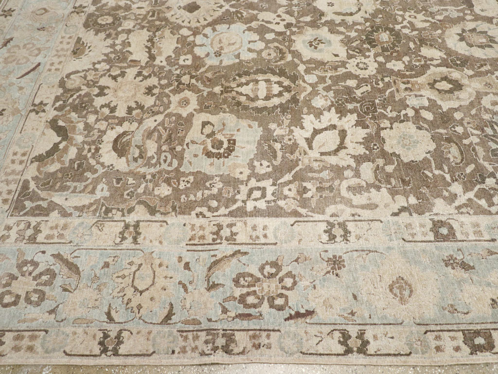 Antique Persian Tabriz Large Room Size Carpet, No.20335 - Galerie Shabab