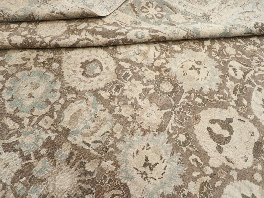 Antique Persian Tabriz Large Room Size Carpet, No.20335 - Galerie Shabab