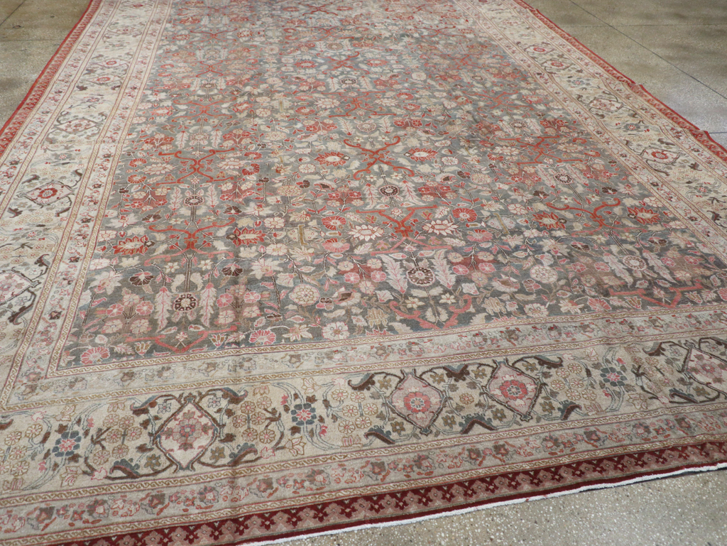 Antique Persian Tabriz Carpet, No.20338 - Galerie Shabab