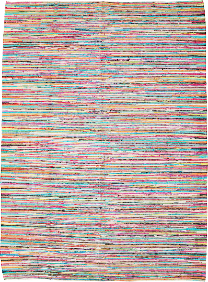 Vintage American Rag Rug, No.20340 - Galerie Shabab