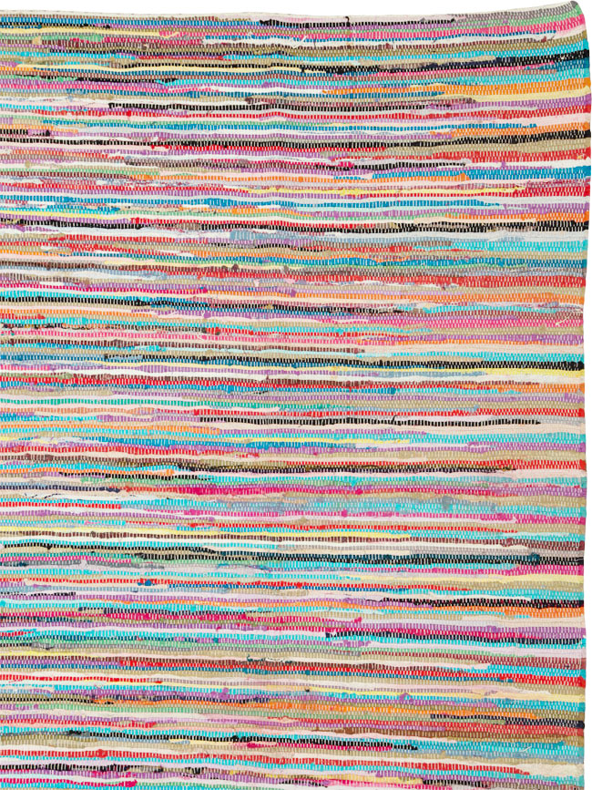 Vintage American Rag Rug, No.20340 - Galerie Shabab