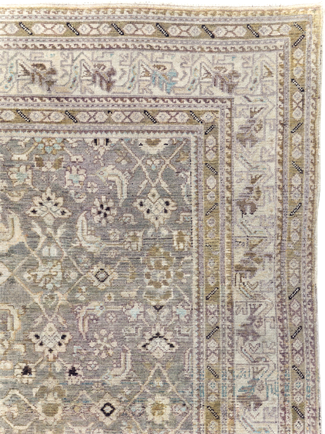 Vintage Persian Malayer Accent Carpet, No.20344 - Galerie Shabab