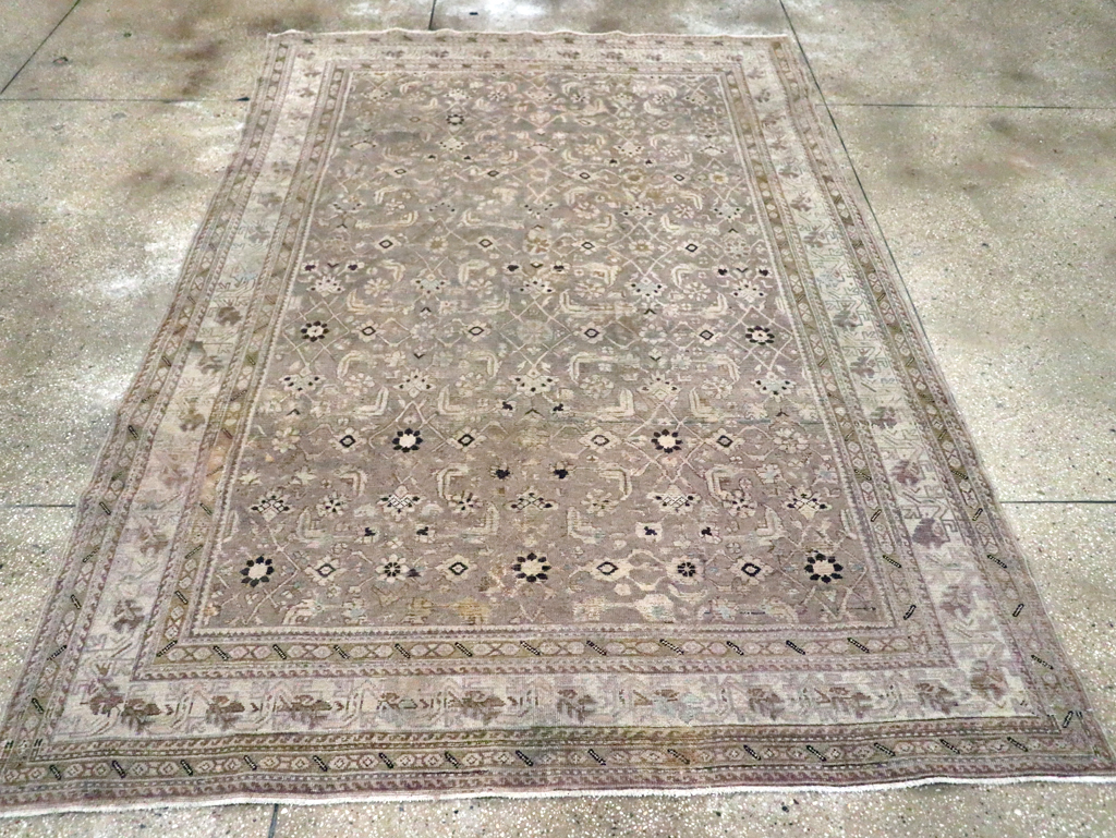 Vintage Persian Malayer Accent Carpet, No.20344 - Galerie Shabab