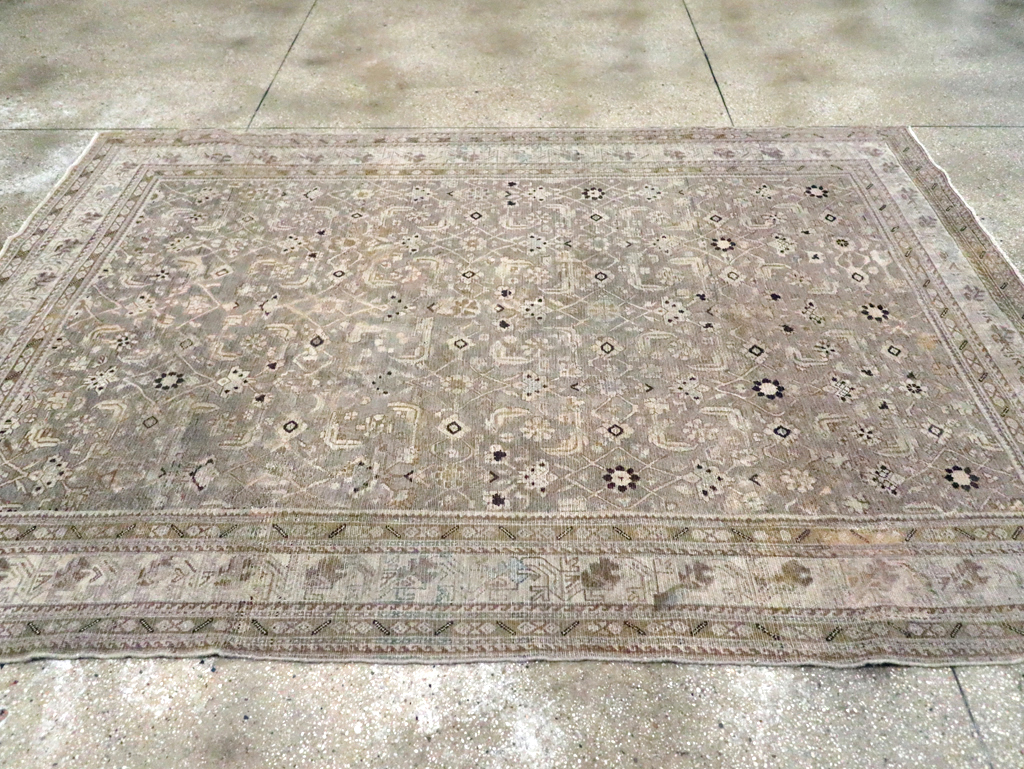 Vintage Persian Malayer Accent Carpet, No.20344 - Galerie Shabab