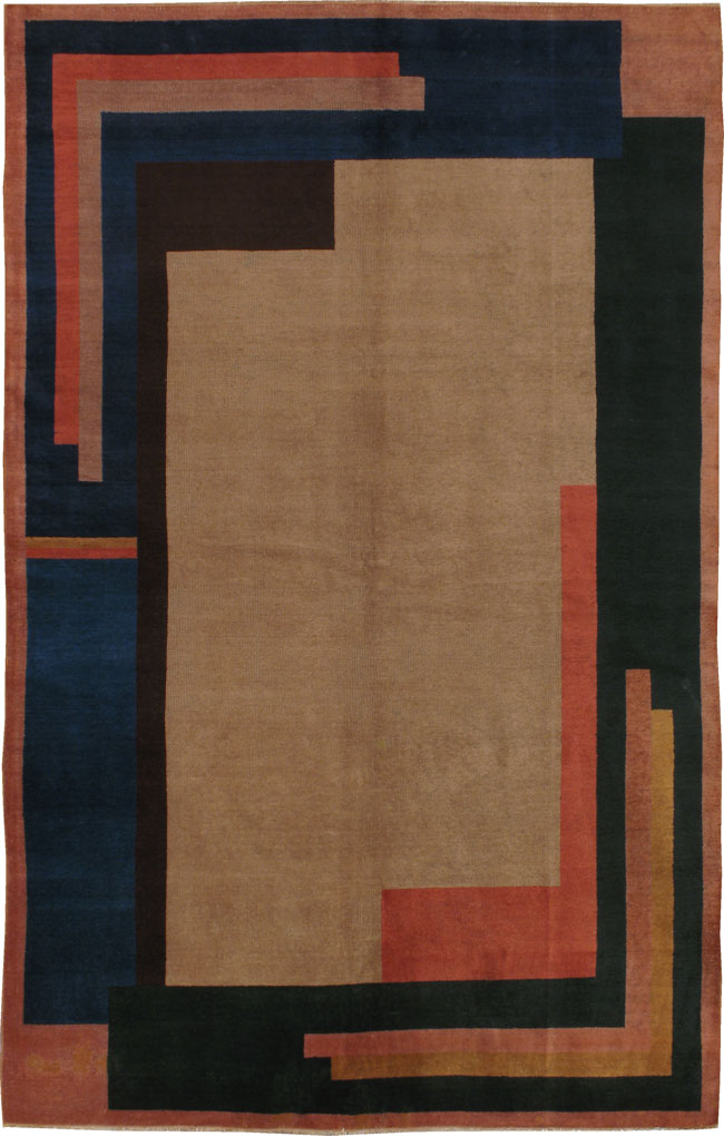 Vintage European Art-Deco Carpet, No.20352 - Galerie Shabab