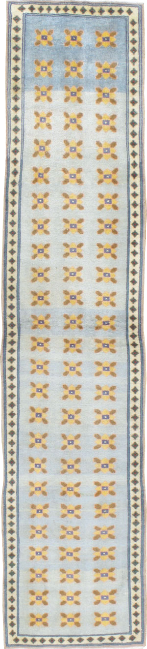 Vintage Persian Kashan Modernist Rug, No.20368 - Galerie Shabab