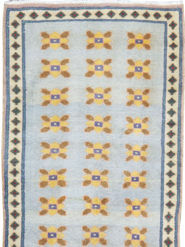 Vintage Persian Kashan Modernist Rug, No.20368 - Galerie Shabab