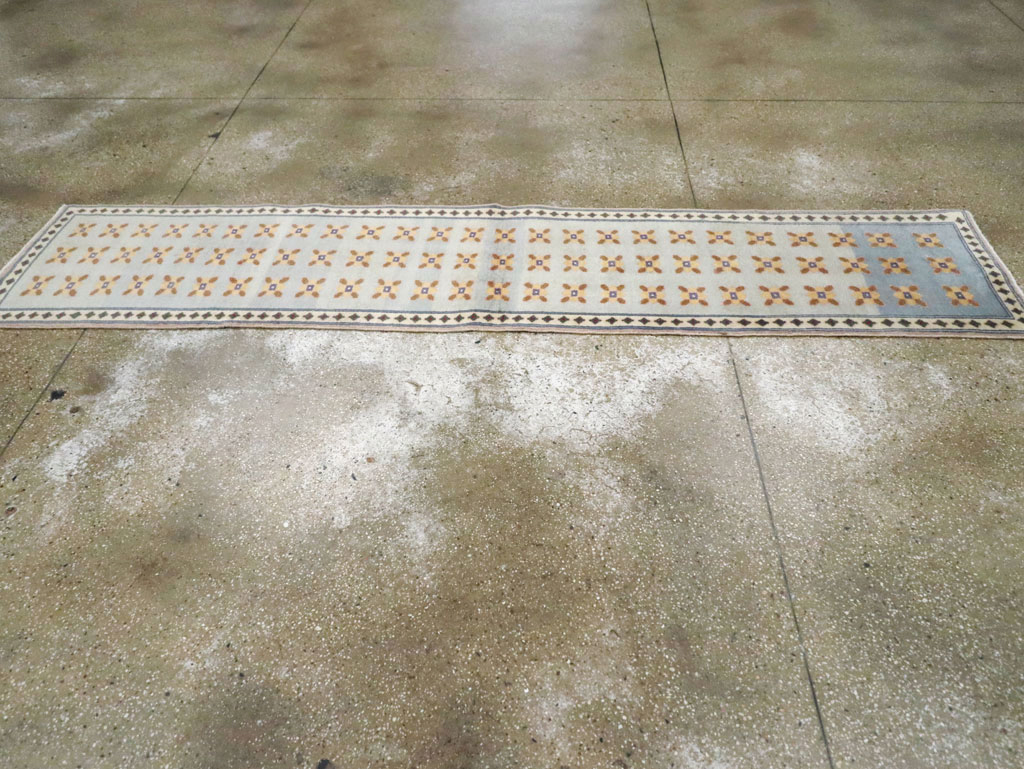 Vintage Persian Kashan Modernist Rug, No.20368 - Galerie Shabab