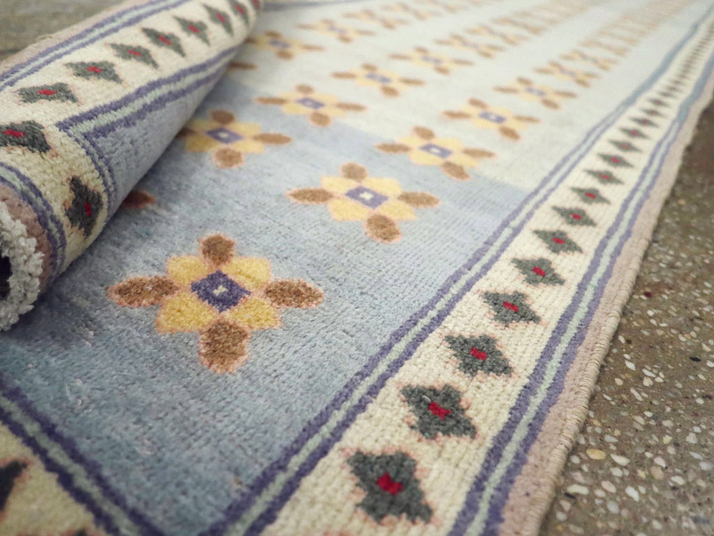 Vintage Persian Kashan Modernist Rug, No.20368 - Galerie Shabab