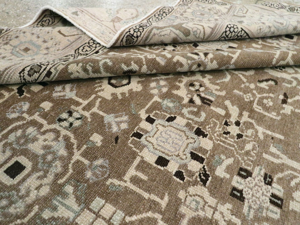 Vintage Persian Malayer Room Size Carpet, No.20388 - Galerie Shabab