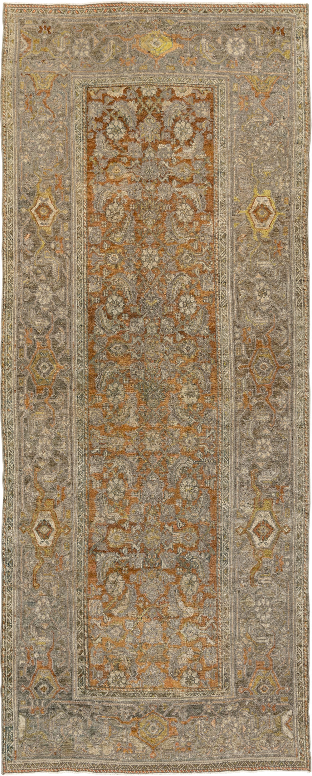 Antique Persian Kurdish Small Gallery Rug, No.20420 - Galerie Shabab