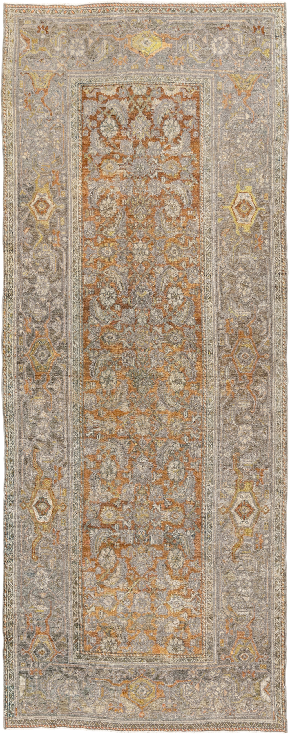 Antique Persian Kurdish Small Gallery Rug, No.20420 - Galerie Shabab