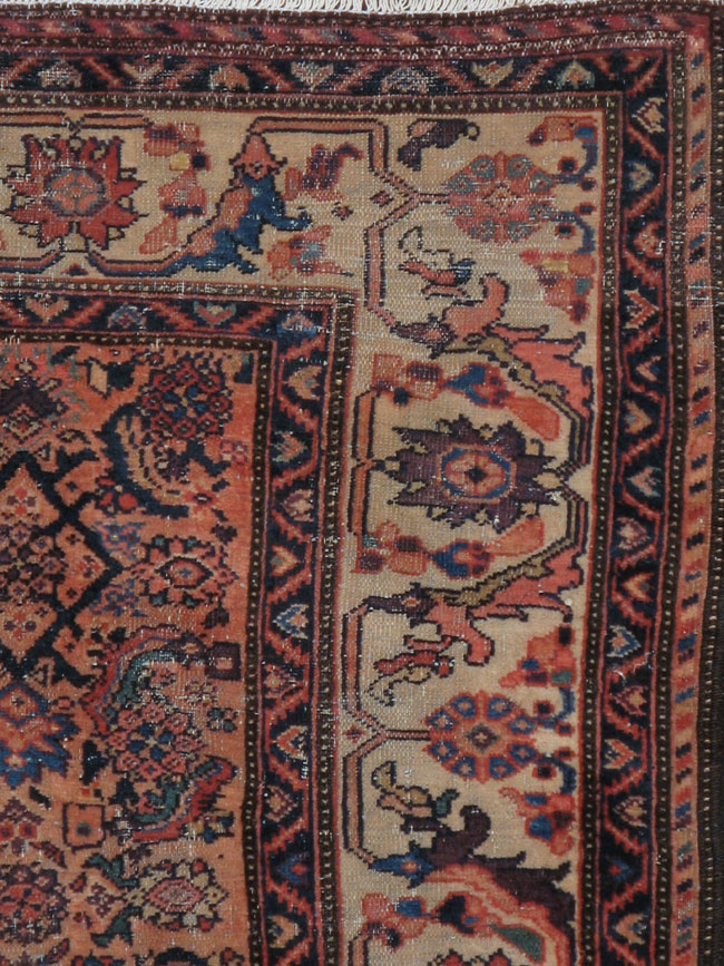 Antique Malayer Square Rug, No.20457 - Galerie Shabab
