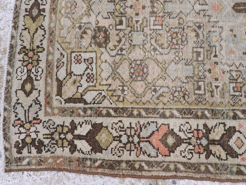 Antique Persian Malayer Throw Rug, No.20469 - Galerie Shabab