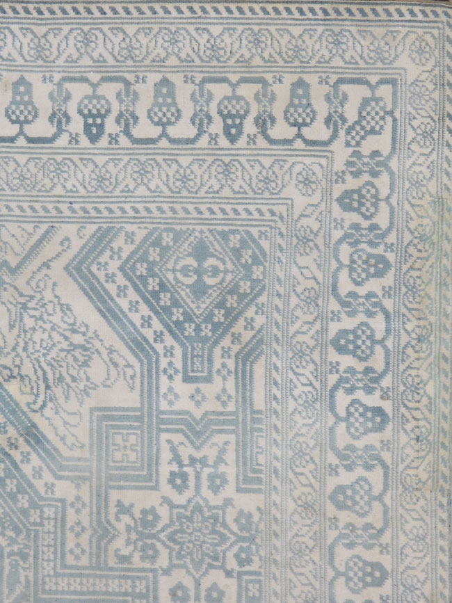 Antique Cotton Agra Carpet, No.20480 - Galerie Shabab