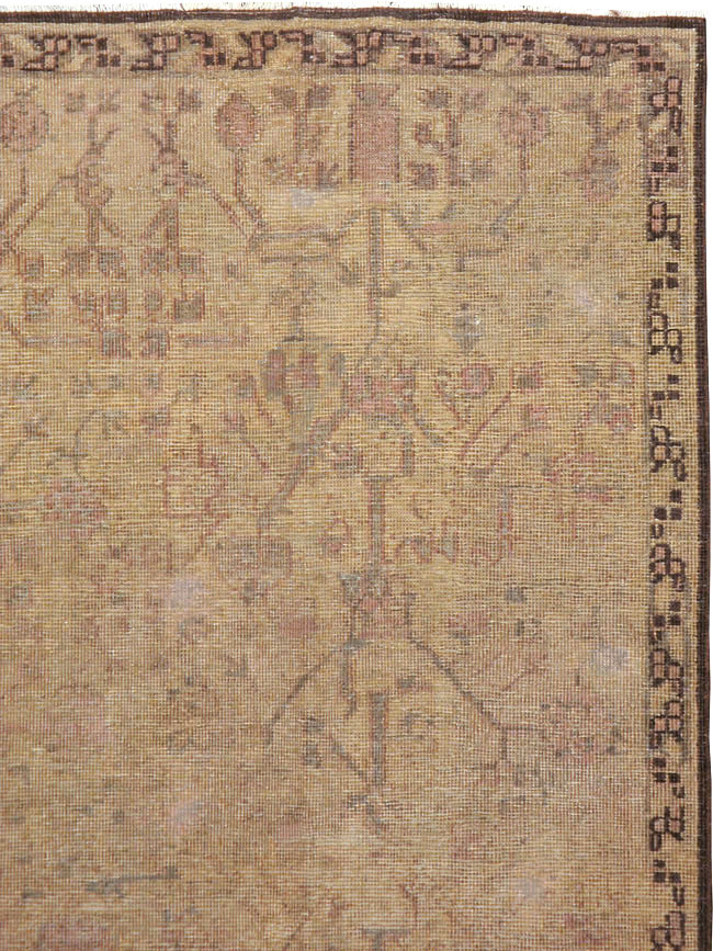 Vintage East Turkestan Khotan Square Carpet, No.20481 - Galerie Shabab