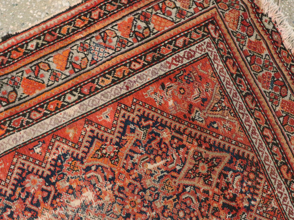 Antique Malayer Distressed Rug, No.20490 - Galerie Shabab