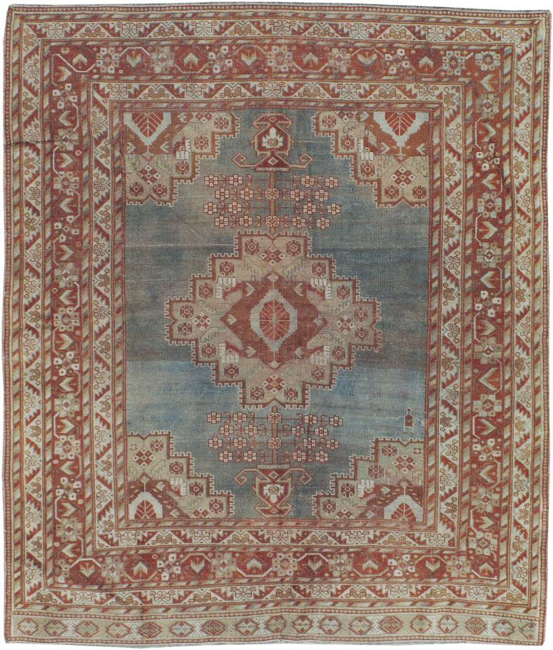Antique Persian Afshar Square Rug, No.20492 - Galerie Shabab