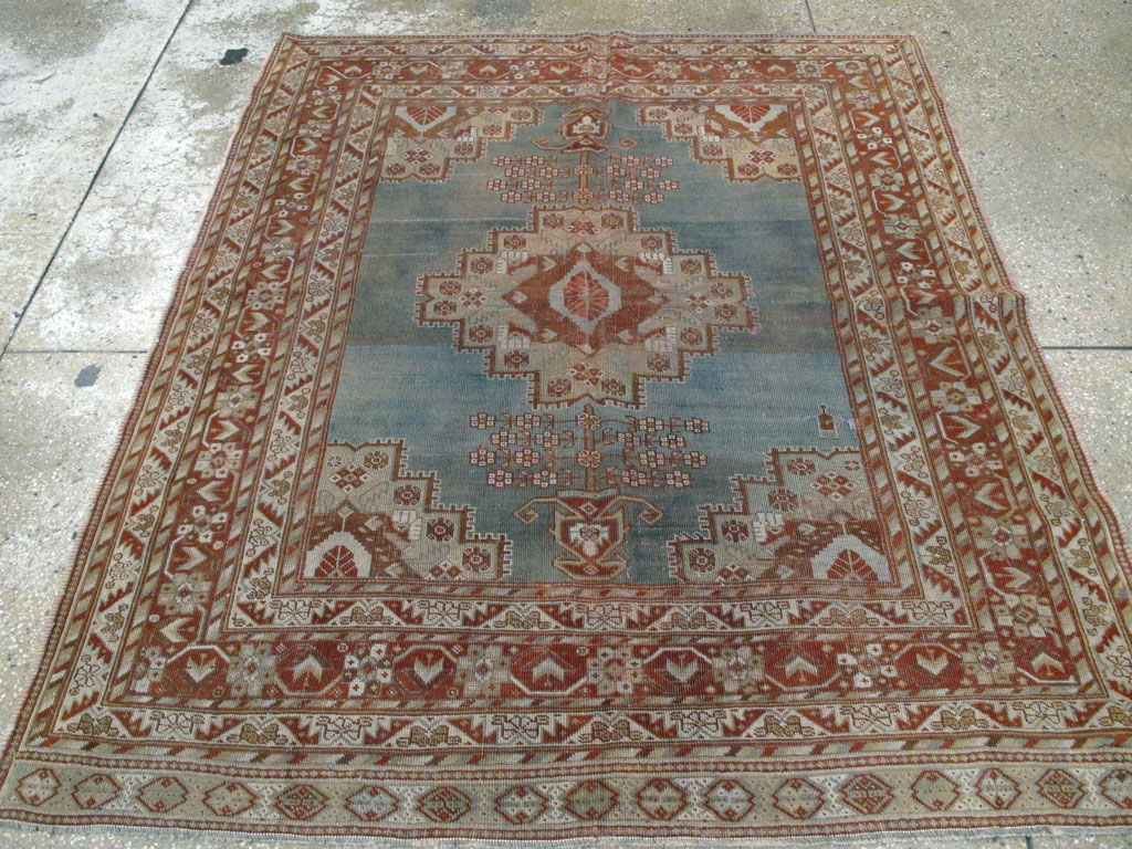 Antique Persian Afshar Square Rug, No.20492 - Galerie Shabab