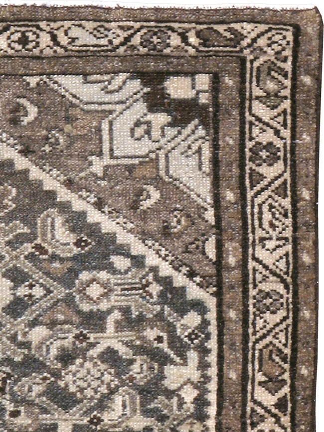 Vintage Persian Malayer Throw Rug, No.20513 - Galerie Shabab