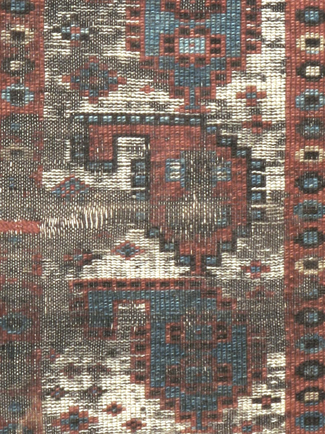 Antique Caucasian Kazak Distressed Rug, No.20515 - Galerie Shabab