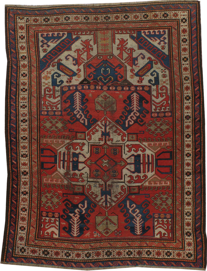 Antique Kazak Rug, No.20517 - Galerie Shabab