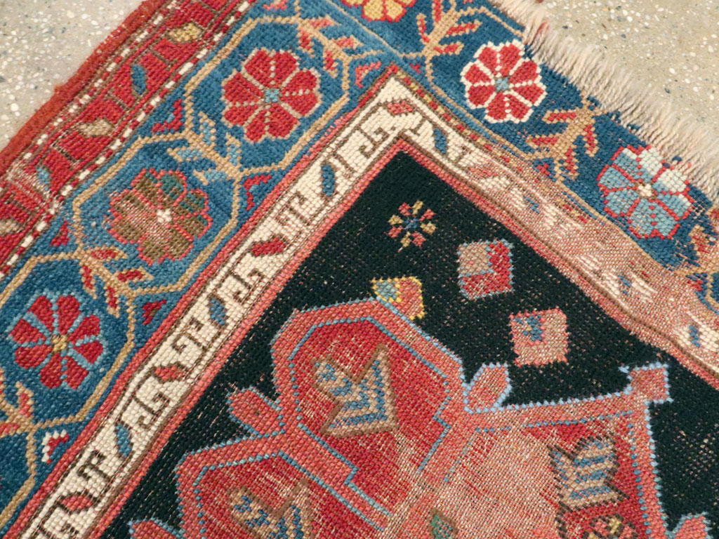 Antique Caucasian Kazak Distressed Rug, No.20526 - Galerie Shabab